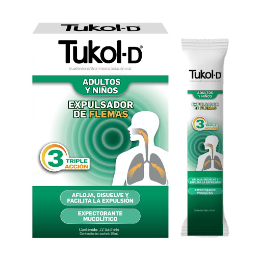 Tukol D Expectorante Mucolítico Solución Oral Caja x 12 und