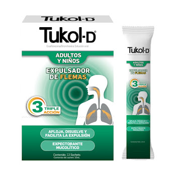 Tukol D Expectorante Mucolítico Solución Oral Caja x 12 und  