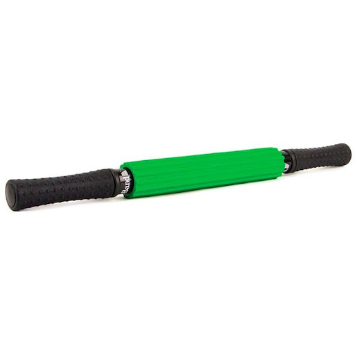 Masajeador Roller Massagg R12010 THERABAND Individual x 1 Barra de masaje estriada para masaje corporal diseño portátil que ayuda a liberar los puntos de activación miofascial reducen el dolor y la presión muscular.