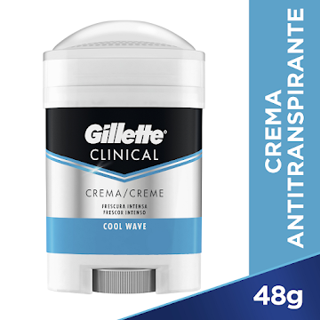 //DESODORANTE GILLETTE ADVANCED STRENGTH COOL WAVE X48G  