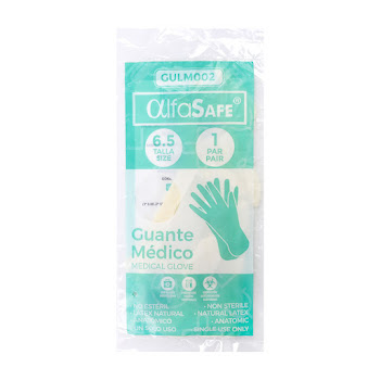 Guante Alfa Trading No Estéril Talla 6 Paquete x 2 und  