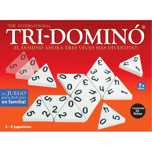 Juego De Mesa Tri-domino Caja Tri-Domino Caja x 1 Versión innovadora del dominó tradicional con fichas triangulares y numeradas, ideal para disfrutar en familia. Características: Material: Fichas plásticas resistentes Diseño: Formato triangular con n