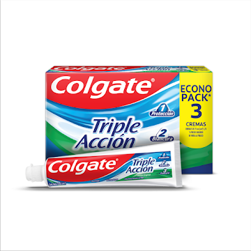 Crema Dental Colgate Triple Acción 75 ml Caja x 3 und  