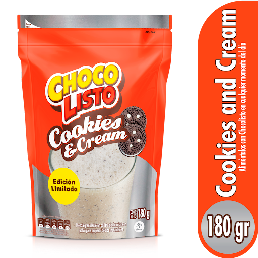 Bebida En Polvo Chocolisto Cookies And Cream x 180 gr