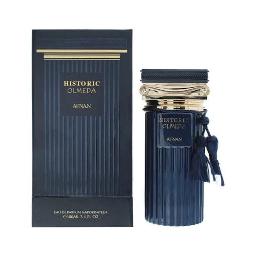 Perfume Afnan Historic Olmeda Edp 100Ml Sp Afnan Botella x 1 Este perfume es una exquisita mezcla que trasciende épocas, ofreciendo un toque del pasado con un toque moderno y sofisticado. Una cautivadora oda a la sofisticación atemporal, esta encantadora fragan