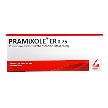 Pramixole Pramipexol 0.75mg Legrand Caja x 10 Tabletas  