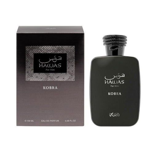Perfume Rasasi Hawas Kobra EDP 100ml para Hombre RASASI BOTELLA x 100ML Hawas Kobra de Rasasi es una fragancia de la familia olfativa Oriental Amaderada para Hombres. Esta fragrancia es nueva. Hawas Kobra se lanzó en 2025. Las Notas de Salida son jengibre, bergamota y nar