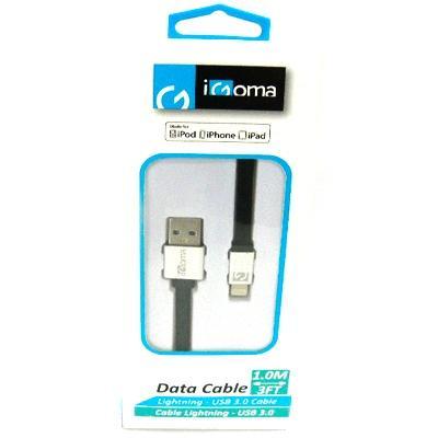 Cable Igoma Plano Iphone 5 Usb Blanco X1m X1und                        
