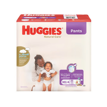 Pañales Pants Huggies Natural Care Etapa 4/XG Paquete x 25 und  