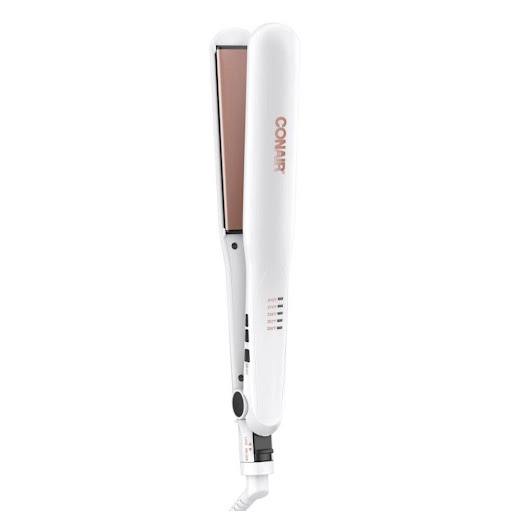 Plancha Alisadora 32 mm Double Ceramic CS225 Conair® Conair Unidad x 1 Plancha plana Conair de doble cerámica con placas extralargas y flotantes. Calor uniforme hasta 410°F, menos frizz y alisado rápido, brillante y profesional en casa.