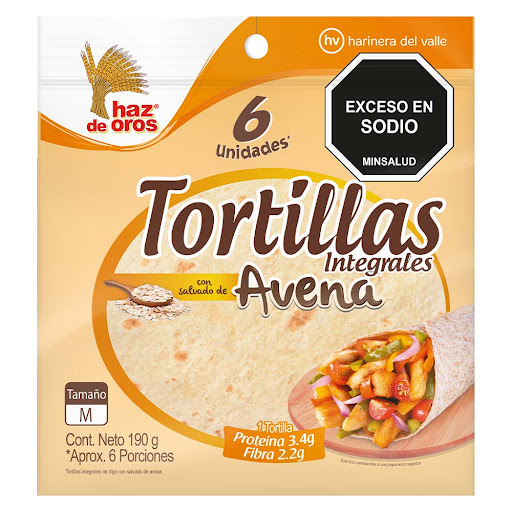 Tortillas Haz De Oros Integral Avena Paquete x 190 gr 