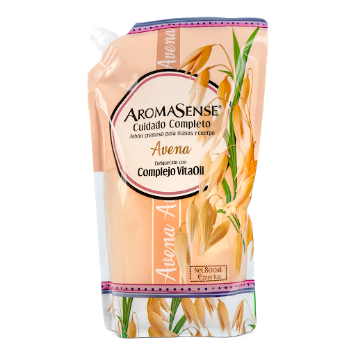 Jabón Cremoso Aromasense Avena Doy Pack x 800 ml
