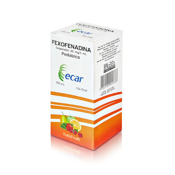 Fexofenadina Pediátrico   30mg/5ml Ecar Frasco x 150 ml  