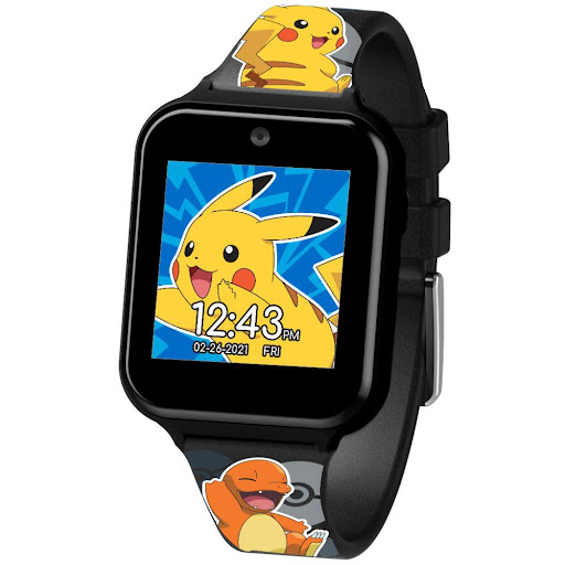 Reloj Pokemon Interactivo Spin Master  x 1 Reloj inteligente oficial de Pokémon para niños con cámara selfie, grabadora de voz, alarma, cronómetro y calculadora. Divertida cámara para selfie y video: descarga tus increíbles fotos y videos, Ħco