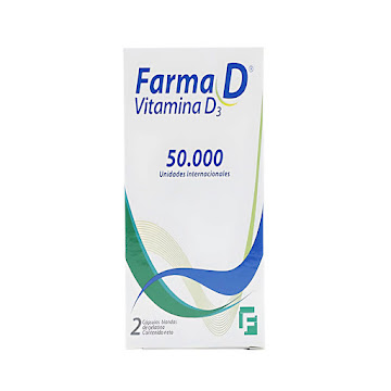 Farma D Vitamina D 50.000 Ui Farma de Colombia Caja x 2 Cápsulas  