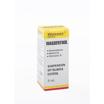 Wassertrol 3.5mg Sol Oft.x5ml. WAS Dexametasona Neomicina Polimixina B  