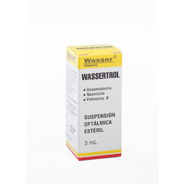 Wassertrol 3.5mg Sol Oft.x5ml. WAS Dexametasona Neomicina Polimixina B  