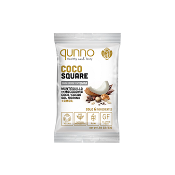 Barra Energética Vegana Qunno Coco Square x 53 gr  