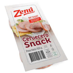 //SALCHICHON ZENÚ CERVECERO X50G X2UND  