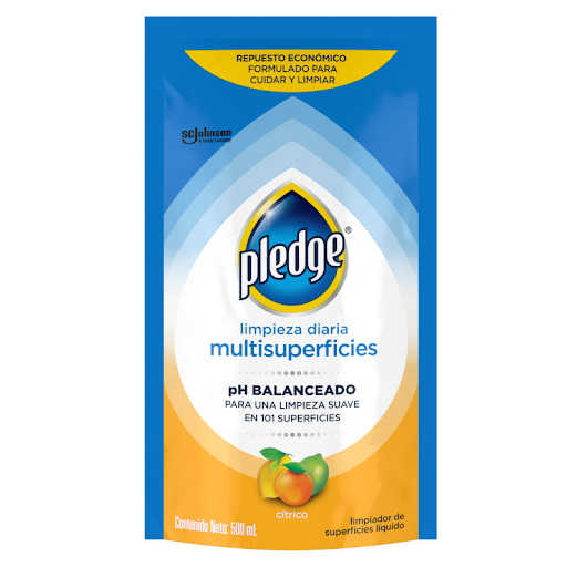Limpiador Pledge Multisuperficies Limpieza Diaria Repuesto Empaque x 500 ml