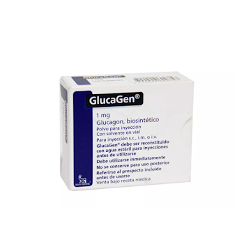 Glucagen Glucagon 1 mg Novo Nordisk Caja x 1 Vial  