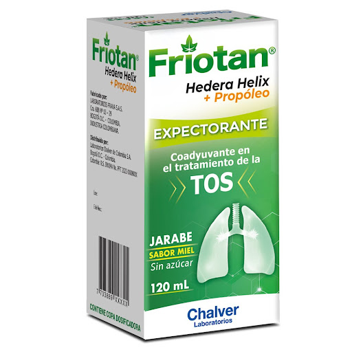 Friotan Extracto Seco De Hojas De Hiedra + Propóleo 0,7g/0,1g Jarabe Frasco x 120 ml
