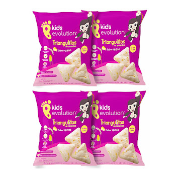Snacks Cereales Kids   Evolution Sabor Queso Natural x 4 Paquetes  