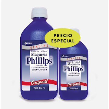Oferta Precio Especial   Leche De Magnesia Phillips Original 360 Ml + Leche De Magnesia Phillips Original  120 Ml X2 Und 