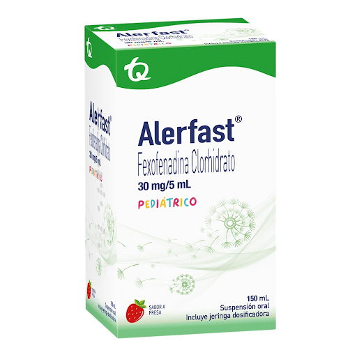 Alerfast Fexofenadina Clorhidrato 30mg/5ml Tecnoquimicas Frasco x 150 ml
