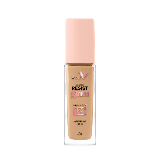 Base Vogue Resist Glam Tono Capuccino Frasco x 30 ml