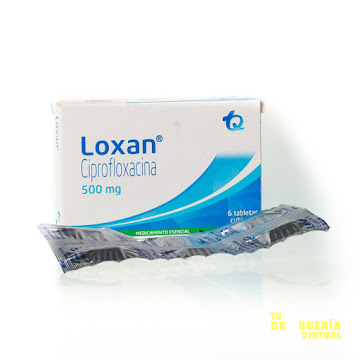 //LOXAN 500MG TABLETA CAJA X6TAB. TQ CIPROFLOXACINA                    