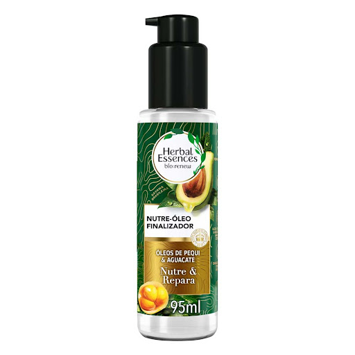 Aceite Reparador de puntas Herbal Essences Nutre e Hidrata Pequi & Aguacate Botella x 95 ml