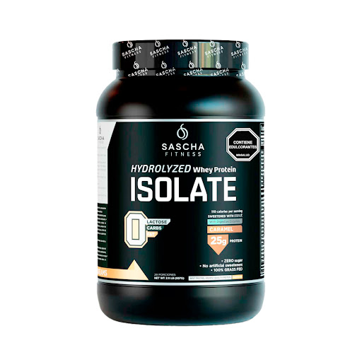 Proteina Isolate Sascha Fitness Caramelo Frasco x 957 gr