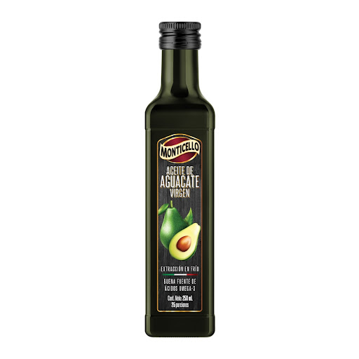 Aceite De Aguacate Virgen Monticello Botella x 250 ml