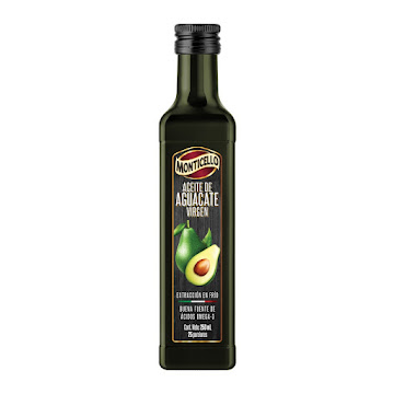 Aceite De Aguacate Virgen Monticello Botella x 250 ml  