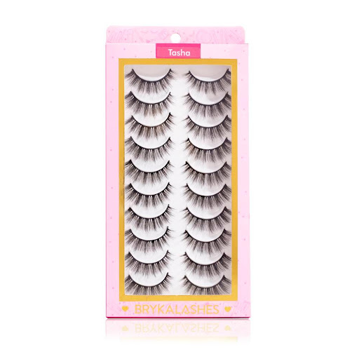 Pestañas Postizas Tasha -10 Pares Bryka Caja x 10pares 