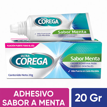 Corega Crema Adhesiva para Prótesis Dental Sabor Menta 20 Gr undefined