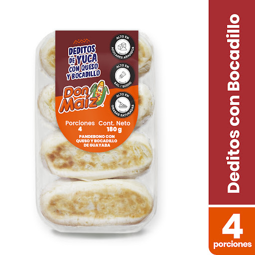 Deditos Don Maiz con   Queso y Bocadillo x 4 und