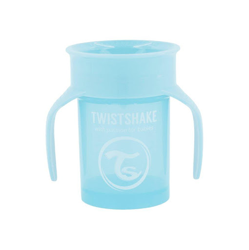 VASO 360 TWISTSHAKE 230ML AZUL Twistshake UNIDAD x 1 Twistshake 360 ​​​​Cup es un vaso de entrenamiento para niños pequeños con un borde de 360 ​​grados que permite beber desde cualquier lado del vaso, simplemente incline el vaso y succione el borde de 