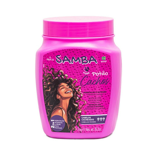 Crema Para Peinar Samba Cachos (Rizos) Nevada Frasco x 1 Kg