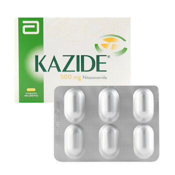 Kazide Nitazoxanida 500 mg Abbott Caja x 6 Tabletas  