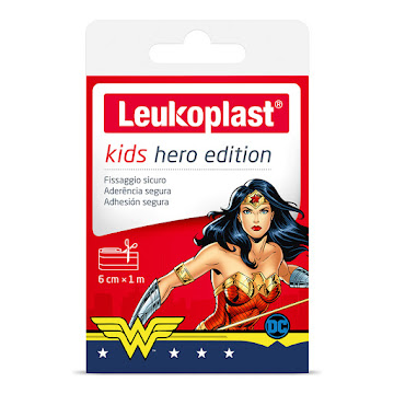 Curas Leukoplast Kids Hero Edition Mujer Maravilla x 1 Rollo   