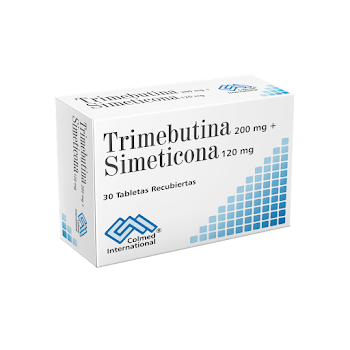 Trimebutina + Simeticona Colmed 200mg/120mg Caja x 30 Tabletas  