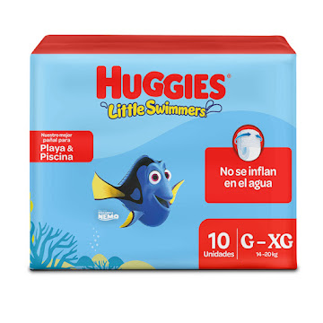 Pañales Huggies Little Swimmers Etapa G-XG x 10 und  