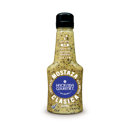 Salsa Hacienda Gourmet Mostaza Clásica x 380 gr