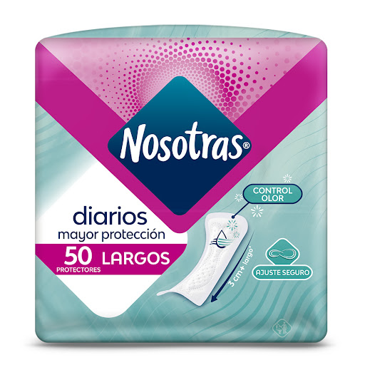Protectores Diarios Nosotras Largos Paquete x 50 und