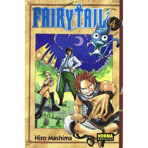 Fairy Tail No. 4 Editorial Norma Libro x 1.0 FAIRY TAIL 04  Autores:Hiro Mashima  Colecciones:CÓMIC MANGA  Editoriales:NORMA Editorial  Series:FAIRY TAIL  ISBN 9788498478945 Fecha de venta 16/4/2009 Formato Tapa blanda con sobrecubierta Num pági