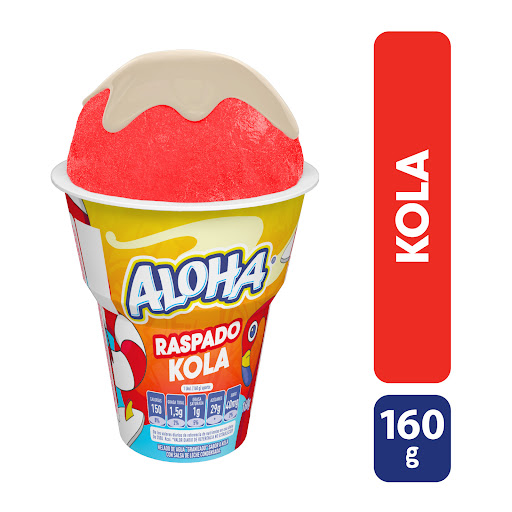 Helado Crem Helado Aloha Vaso Raspado Kola X160gr 