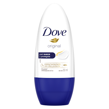 Desodorante Dove Original 0% Alcohol 48h Roll On x 50 ml  