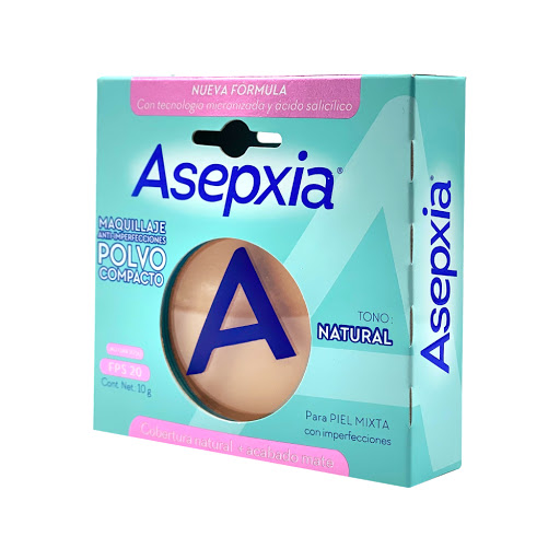 Polvo Compacto Asepxia Tono Natural x 10 gr